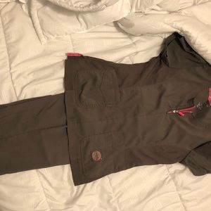 Koi Grey scrub set